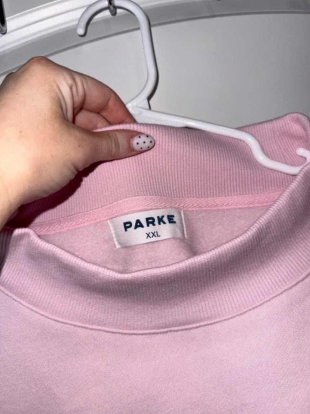 PARKE Fleece Varsity Mockneck in Sprinkle - Picture 2 of 4
